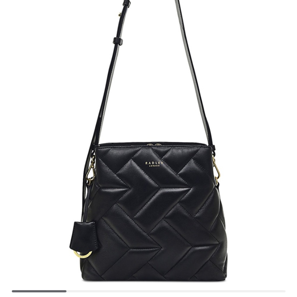 Dukes place small leather quilted crossbody- thin strap